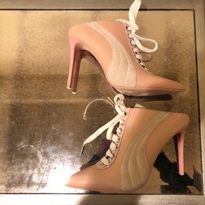 Fenty Puma by Rihanna LaceUp Leather Mule Sneaker